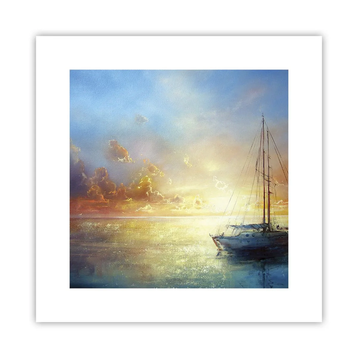 Affisch - I guldviken - 30x30 cm