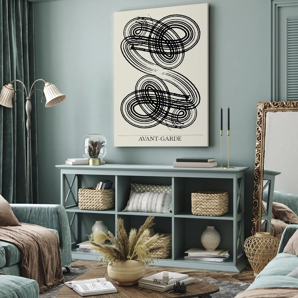 Canvastavla - Bild på duk - Det kom ut spontant - 45x80 cm