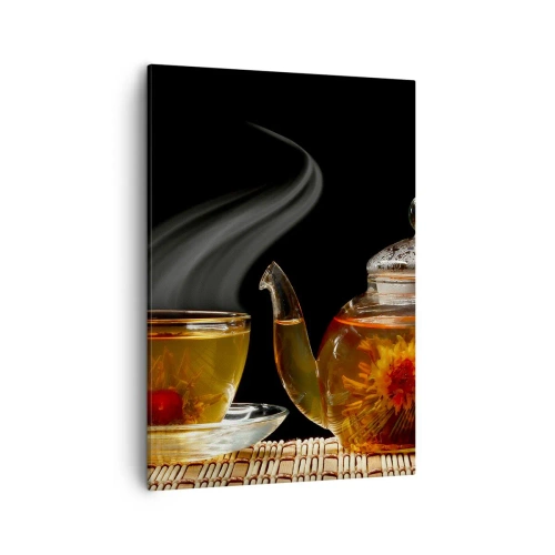 Canvastavla - Bild på duk - Magin och konsten att brygga te - 50x70 cm