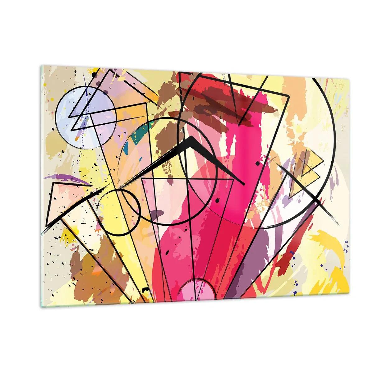 Glastavla - Bild på glas - Explosion  - 120x80 cm