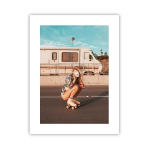 Affisch - Ett leende, tack! - 30x40 cm