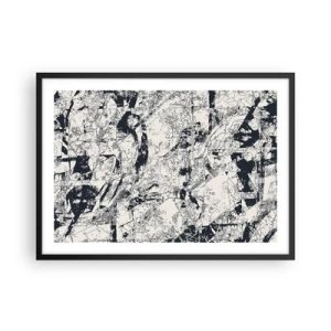 Affisch i svart ram - Motsatsernas interpenetration - 70x50 cm