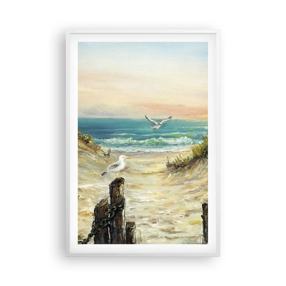 Affisch i vit ram - Vindstilla - 61x91 cm