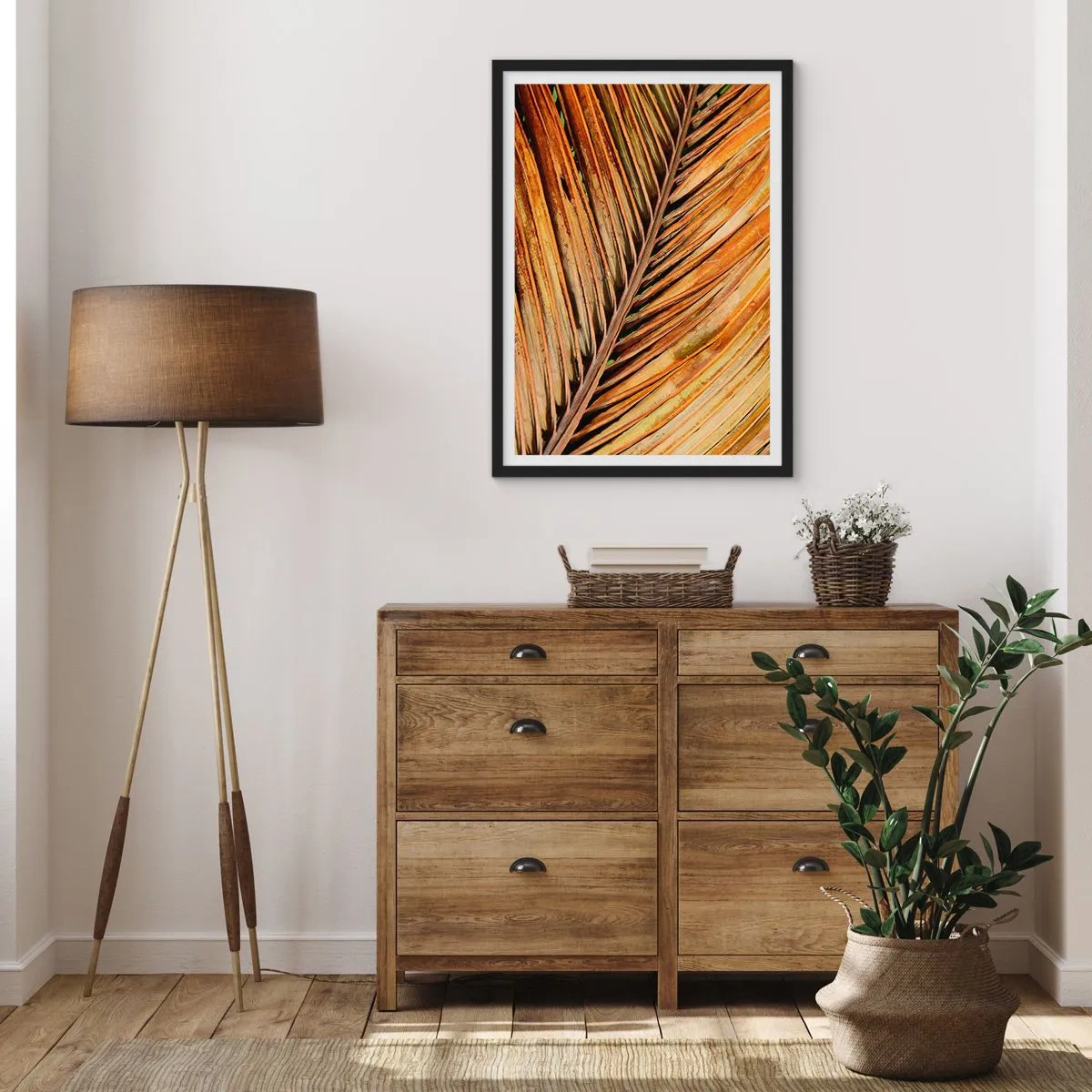 Affisch i svart ram - Kokosguld - 30x40 cm