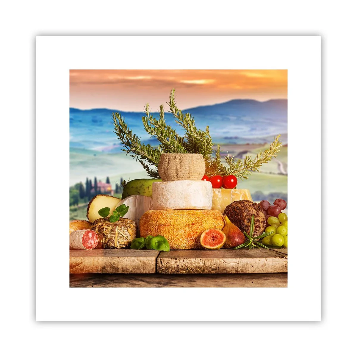 Affisch - Italiensk livsglädje - 30x30 cm