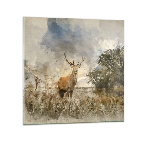 Glastavla - Bild på glas - Värdighet - styrka - dignitet - 70x70 cm