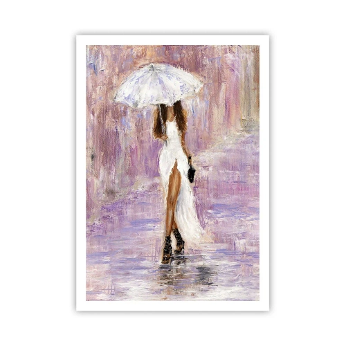 Affisch - Under lila regn - 70x100 cm