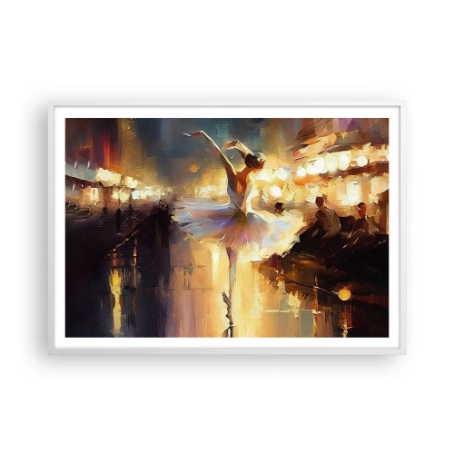 Affisch i vit ram - Ett mirakel på gatan - 100x70 cm