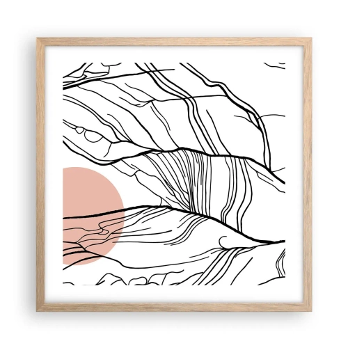 Affisch i ram av ljusek - I grenarnas nät - 50x50 cm