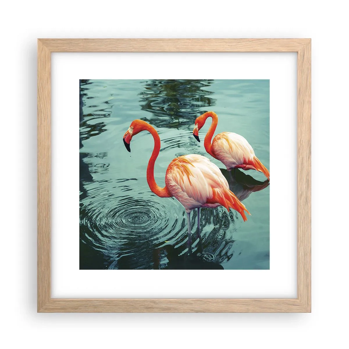 Affisch i ram av ljusek - Nu är vi på modet - 30x30 cm