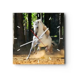 Väggklocka - Klocka på glas - Som från en fantasybok - 30x30 cm