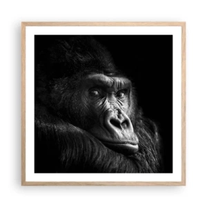 Affisch i ram av ljusek - Varför glor du? - 60x60 cm