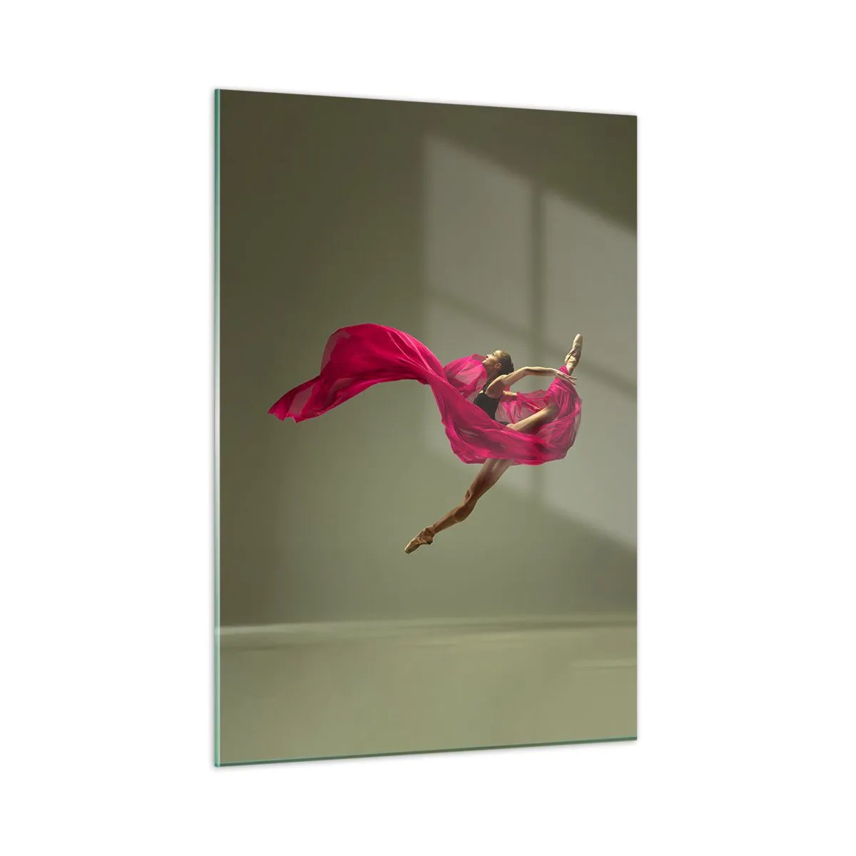 Glastavla - Bild på glas - Dansande låga - 50x70 cm