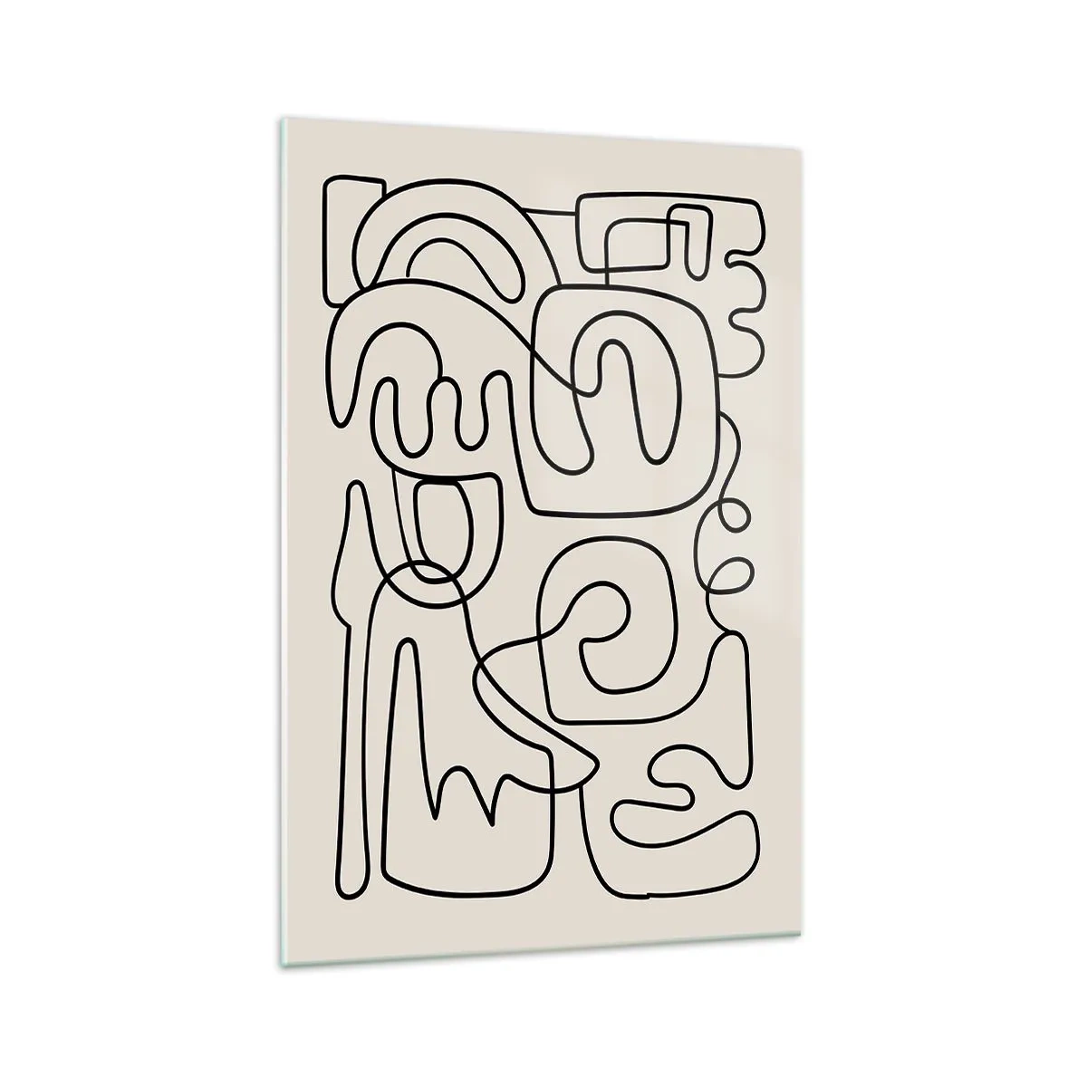 Glastavla - Bild på glas - Följ spåret - 70x100 cm