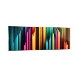 Glastavla - Bild på glas - Lysande orgel - 90x30 cm
