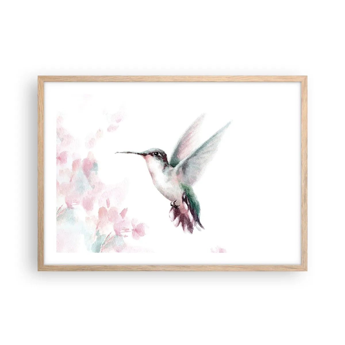 Affisch i ram av ljusek - Fångad flaxande - 70x50 cm