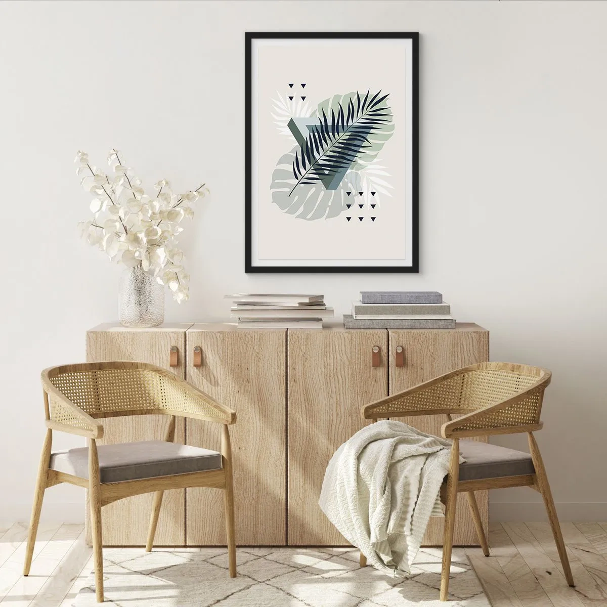 Affisch i svart ram - Natur och geometri – två ordningar? - 61x91 cm