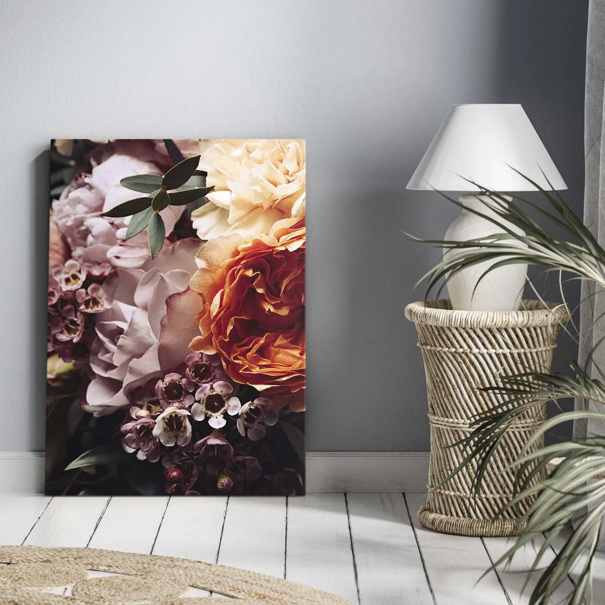 Canvastavla - Bild på duk - Omgärdade av skönhet - 80x120 cm