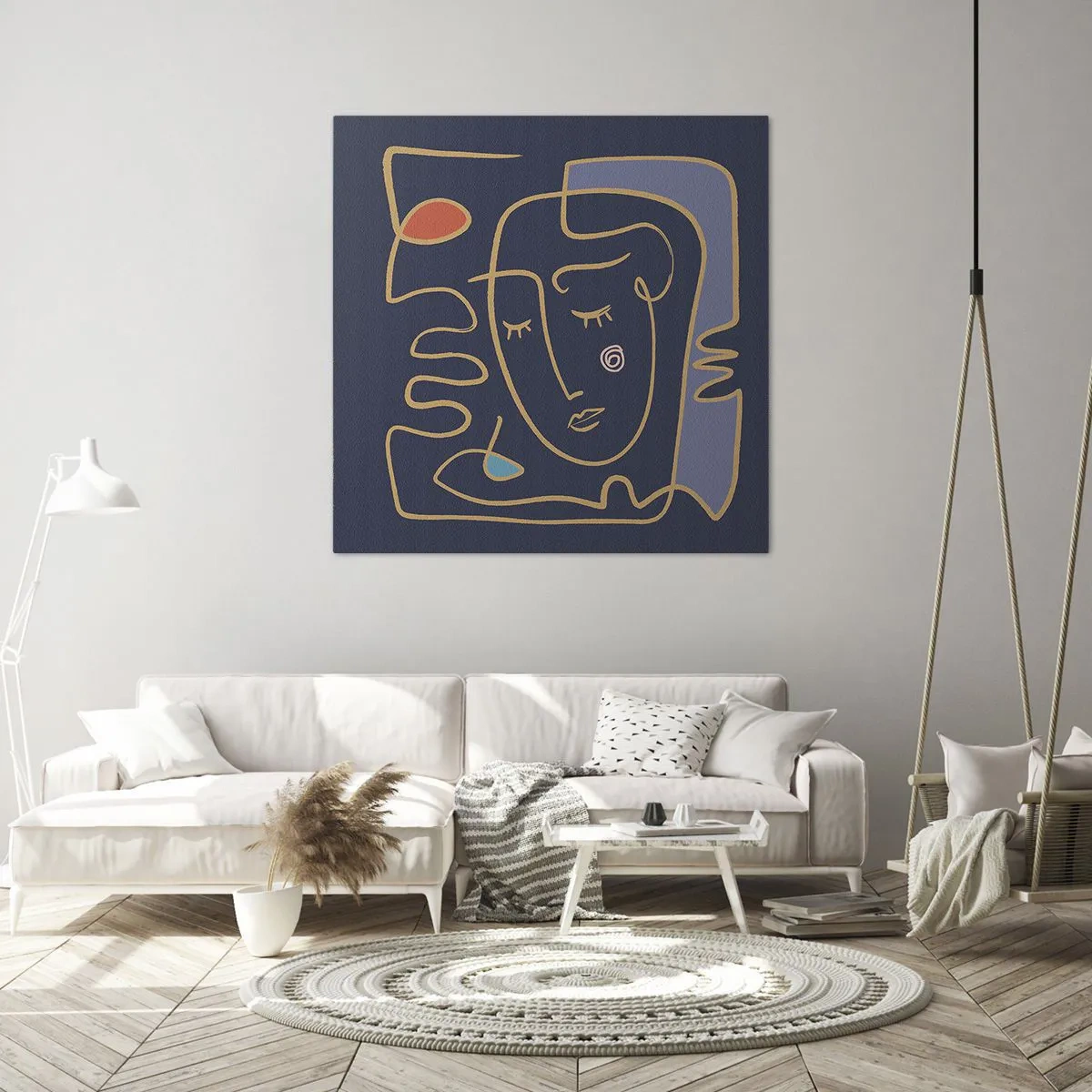 Canvastavla - Bild på duk - I drömmarnas värld - 70x70 cm