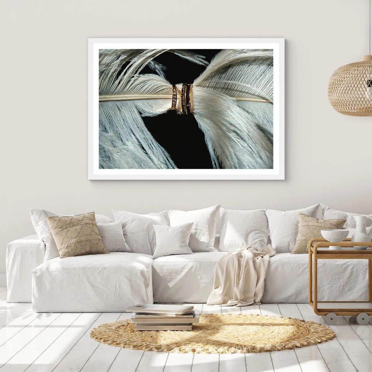 Affisch i vit ram - ...och jag lämnar inte dig… - 100x70 cm