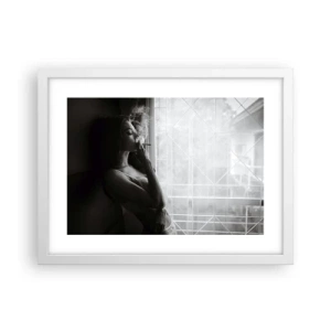 Affisch i vit ram - Ett sensuellt ögonblick - 40x30 cm