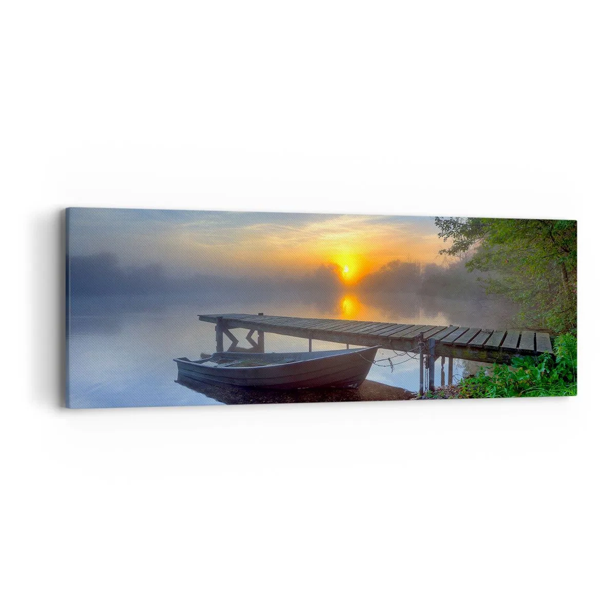 Canvastavla - Bild på duk - Det vanliga förvandlas till det magiska - 90x30 cm