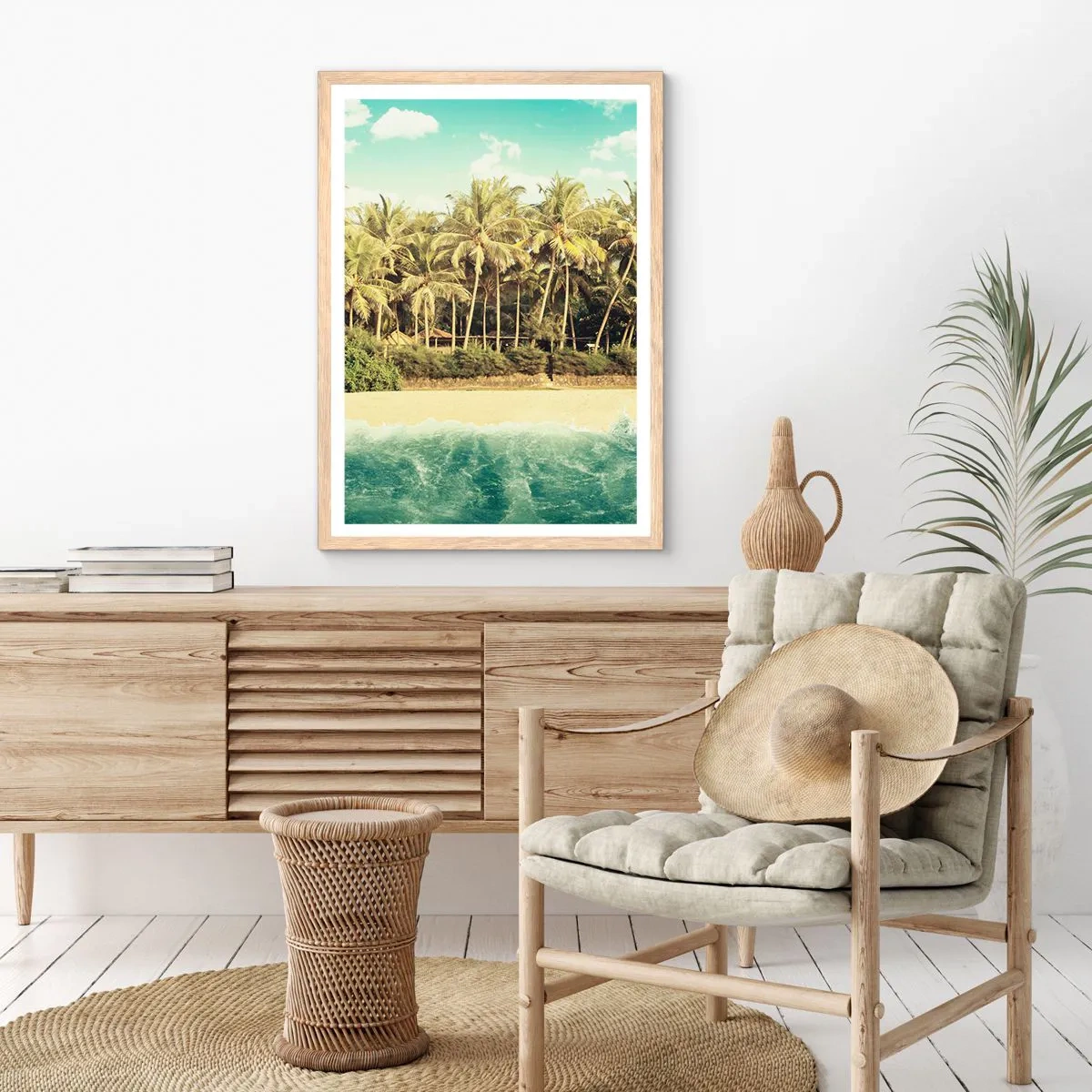 Affisch i ram av ljusek - Kanske här? - 50x70 cm
