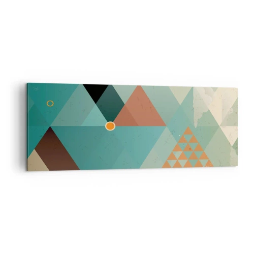 Canvastavla - Bild på duk - Mångfaldens enighet, enighetens mångfald - 140x50 cm