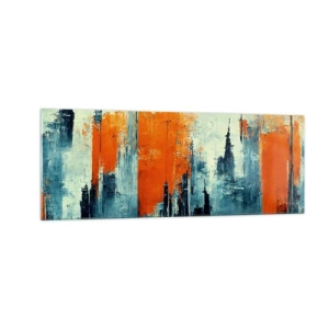 Glastavla - Bild på glas - Modernt landskap - 140x50 cm
