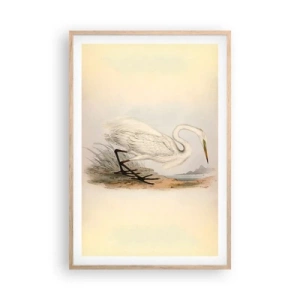 Affisch i ram av ljusek - En dam i vassen - 61x91 cm