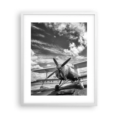 Affisch i vit ram - Jag kan inte vänta! - 40x50 cm