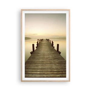Affisch i ram av ljusek - Förgryning, gryning, ljus - 61x91 cm