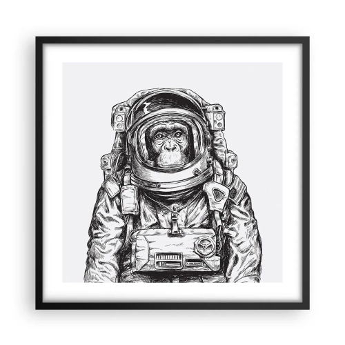 Affisch i svart ram - Alternativ evolution - 50x50 cm
