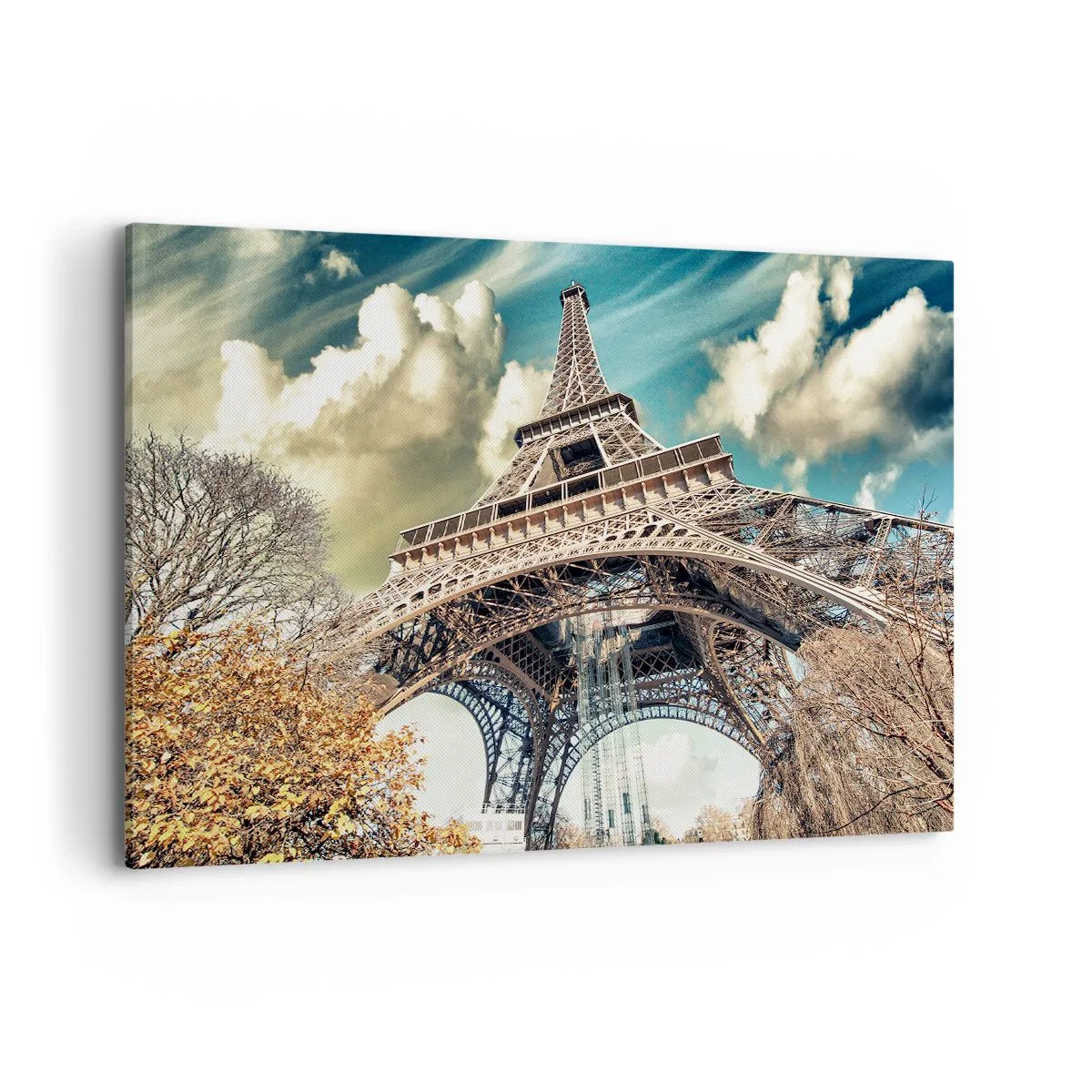 Canvastavla - Bild på duk - Och på hösten i Paris... - 100x70 cm