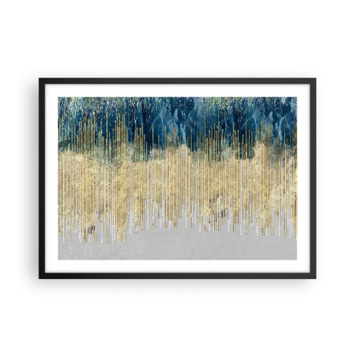 Affisch i svart ram - Förgylld gräns - 70x50 cm