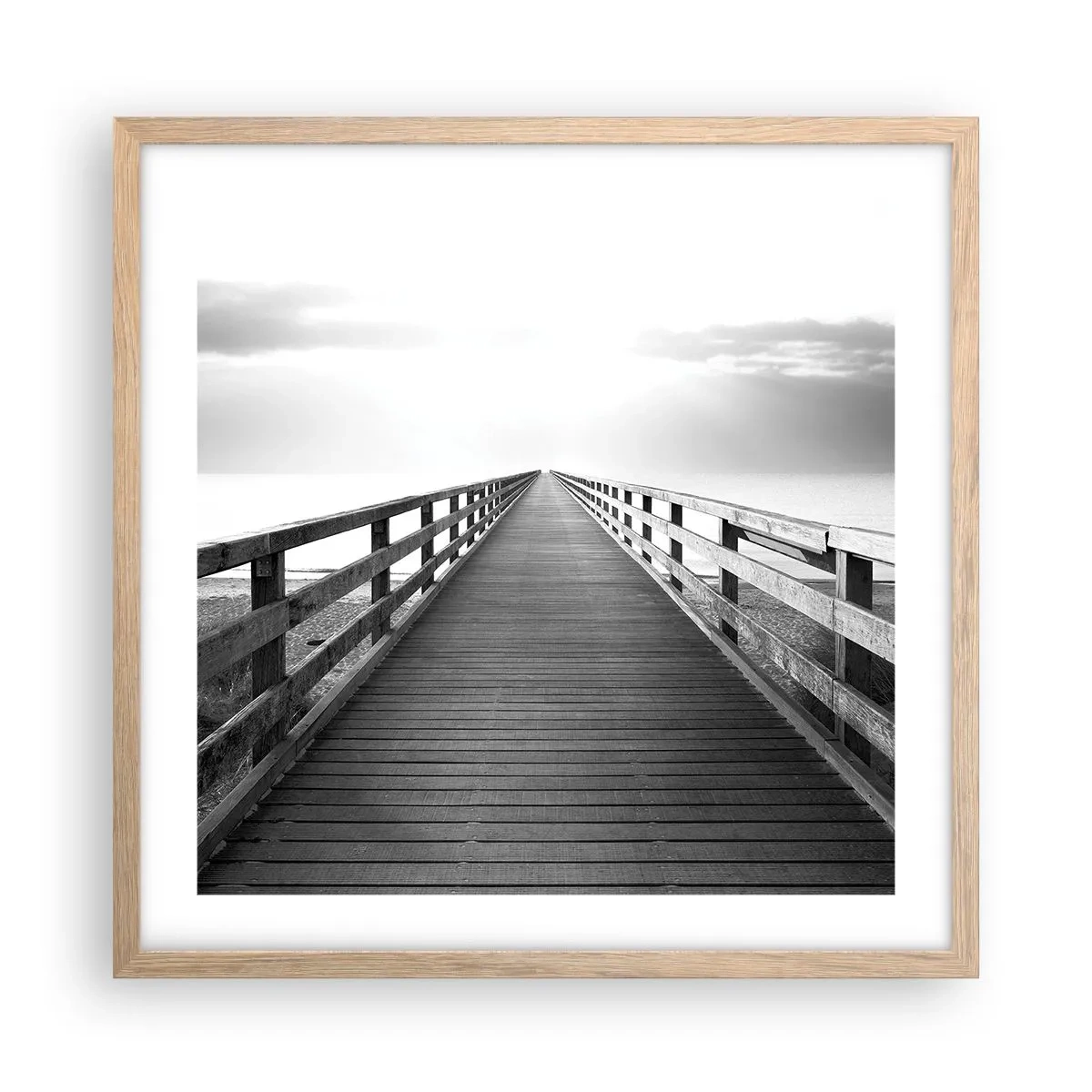 Affisch i ram av ljusek - Ut i det oändliga... - 50x50 cm