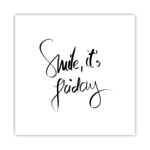 Affisch - Riktig glädje - 40x40 cm