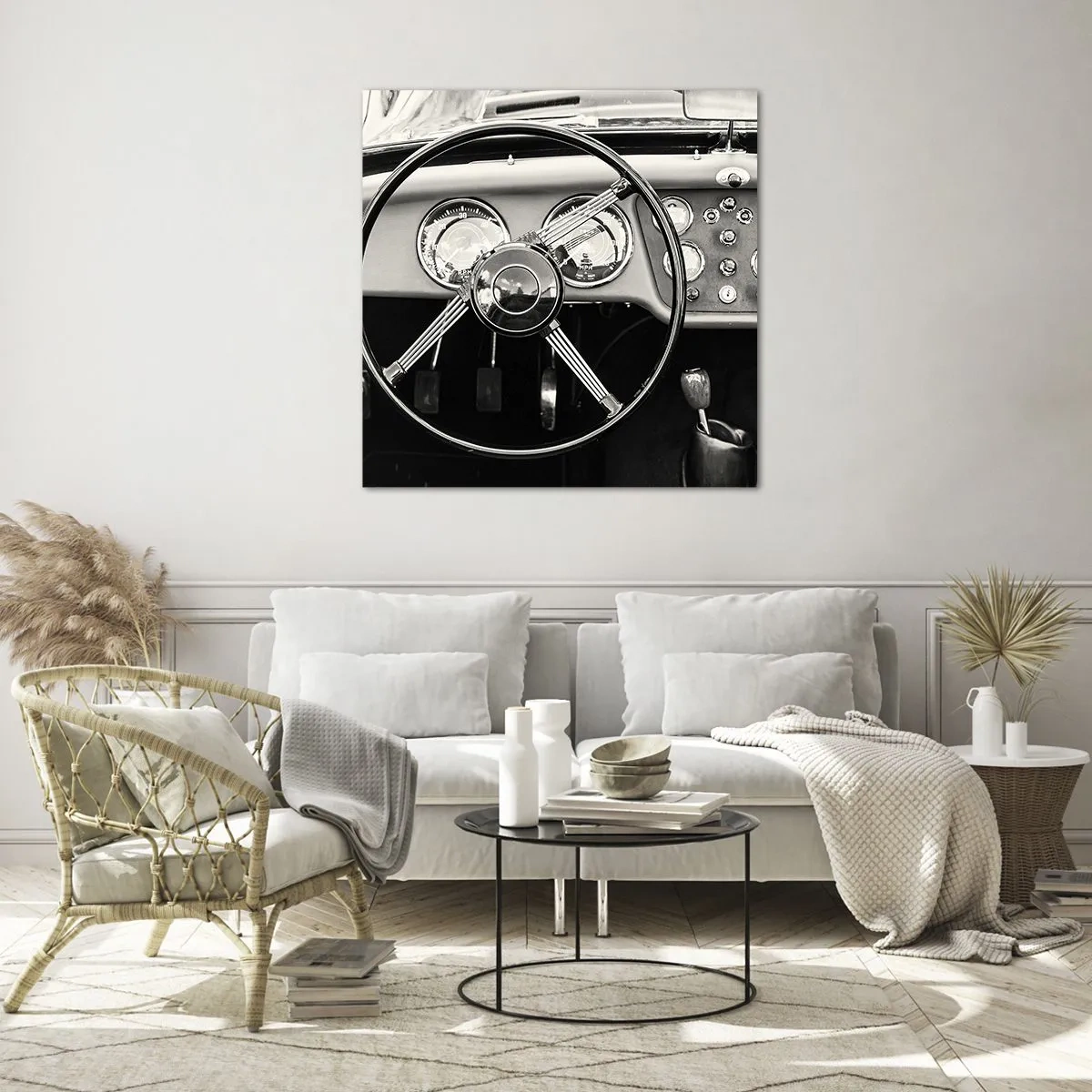 Glastavla - Bild på glas - Samlarens dröm - 70x70 cm