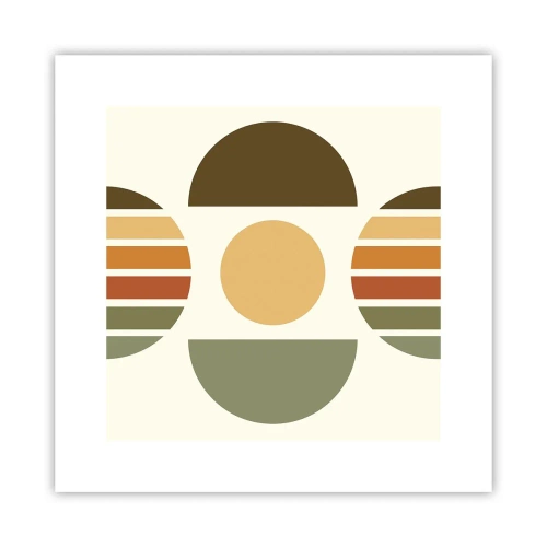 Affisch - I jordens färger - 30x30 cm