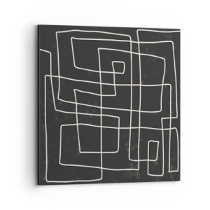 Canvastavla - Bild på duk - Inte så enkelt - 70x70 cm