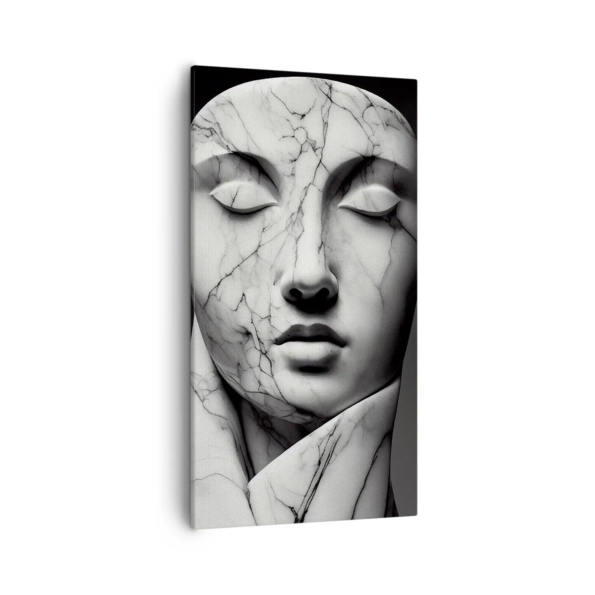 Canvastavla - Bild på duk - Marmorformer - 55x100 cm