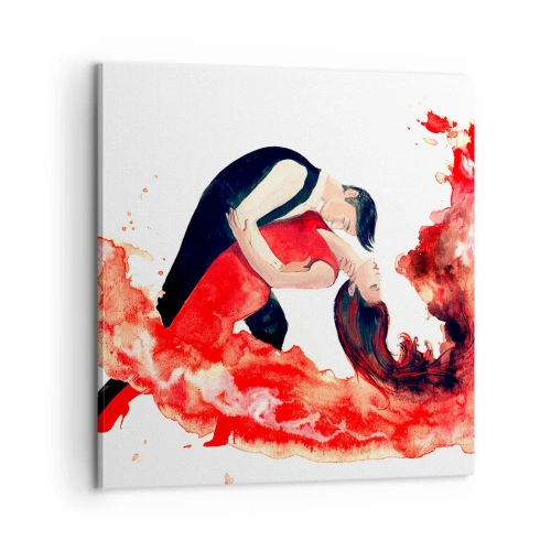 Canvastavla - Bild på duk - Tango - den sensuella vågen - 60x60 cm