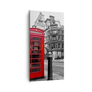 Canvastavla - Bild på duk - Rödast i Europa - 65x120 cm