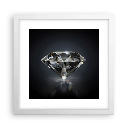 Affisch i vit ram - Bästa flickvännen - 30x30 cm