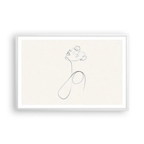 Affisch i vit ram - Förvirrad i drömmarna - 91x61 cm