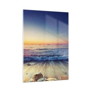 Glastavla - Bild på glas - Vad finns bortom horisonten? - 50x70 cm