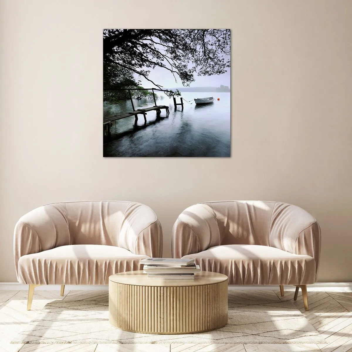 Glastavla - Bild på glas - Så kopplar du av - 60x60 cm