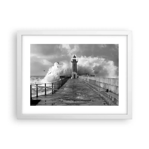 Affisch i vit ram - Orädd - 40x30 cm