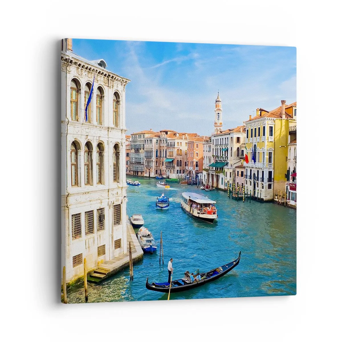 Canvastavla - Bild på duk - Den mest otypiska gatutrafiken i världen - 40x40 cm