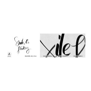 Provbit av fototapet Premium Sand - Riktig glädje - Typografi, Bekräftelse, Maxim - 100x30 cm